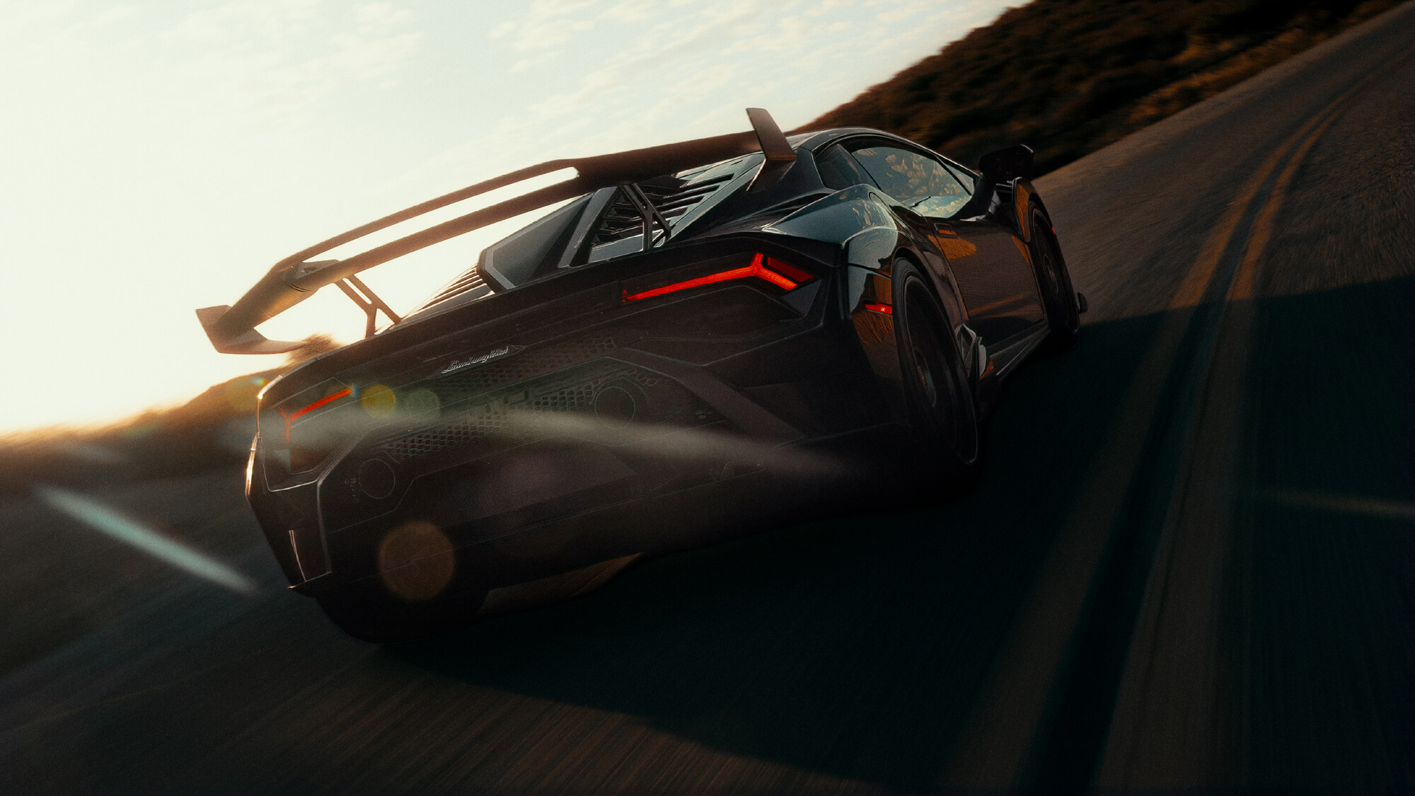 Lamborghini Huracán STO — in motion